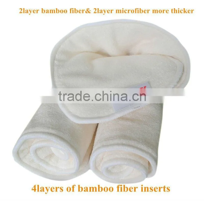 Natural Organic Antibacterial Bamboo Fibre Cloth Diaper Inserts For Cloth Nappies