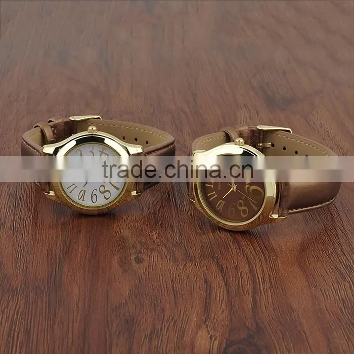 New 2016 Jewelry Brown Leather Watches Made In Japan