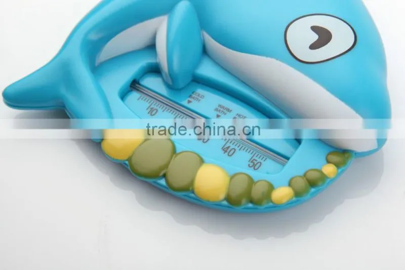 2015high quality plastics ABS resin Animal shape hot water temperature thermometer