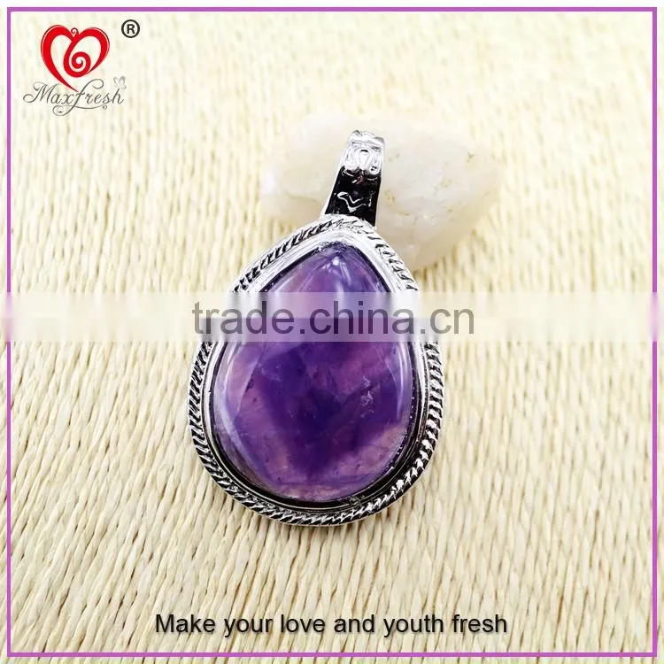 Top design artificial stone jewelry western style large stone jewelry stainless steel big stone jewelry