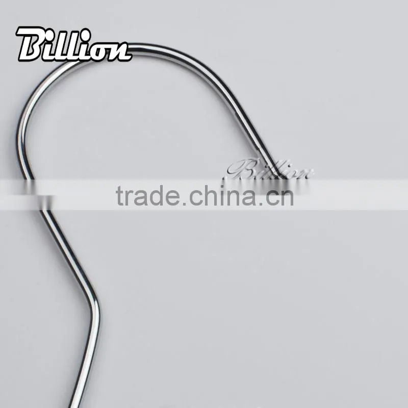 Wholesale Fashional Clothes Drying Hangers Metal Chrome Wire Laundry Hanger