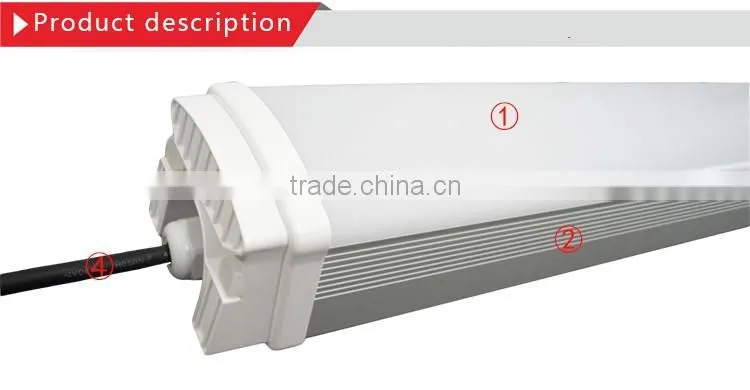 Aluminum waterproof IP65 CE ROHS approved industrial led tri-proof light