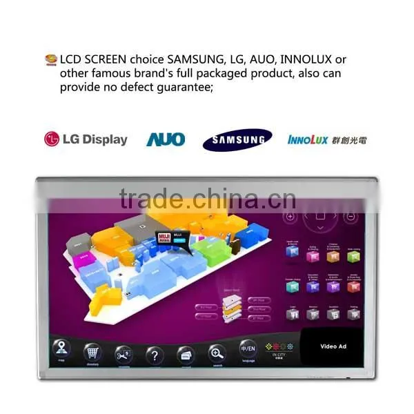 55 inch led touch screen monitor lcd promotional display monitor