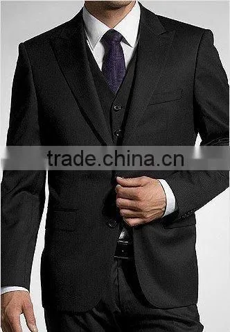 SDL1004265 Deep Blue Stripe High Quality Wool Fabric For Mens Suits