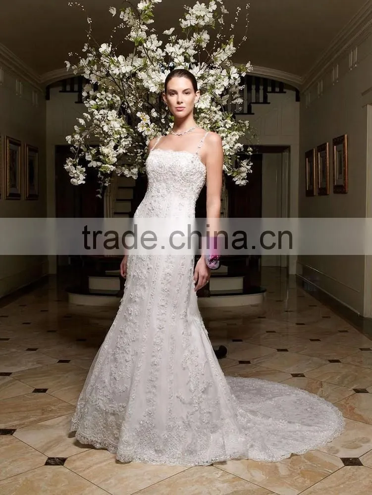 Latest Style High Quality puff sleeve wedding dress