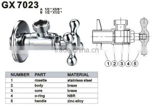 brass angle valve