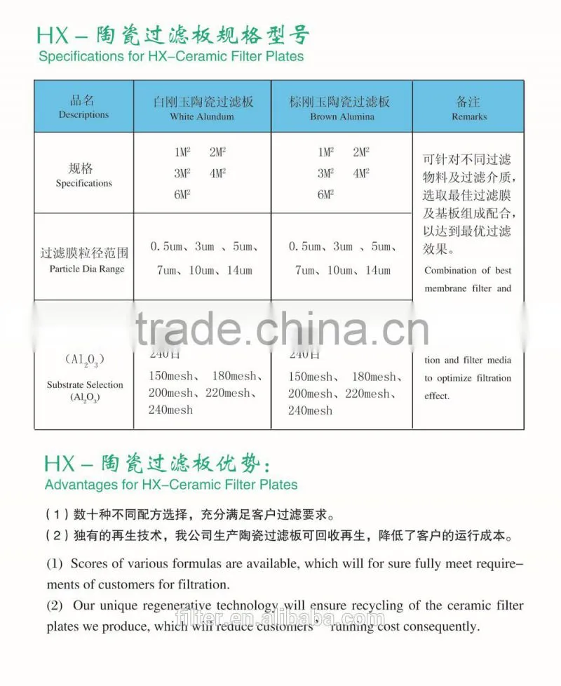 ceramic plate, Ceramic filter,ceramic vacuum filter