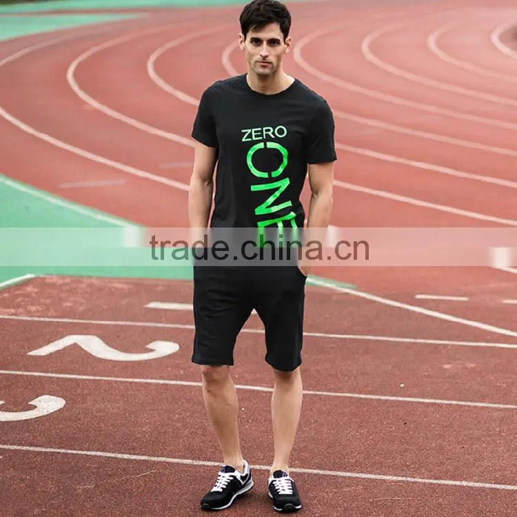 Wholesale short sleeve men big size clothing suit and running clothes or men suit model with low prices