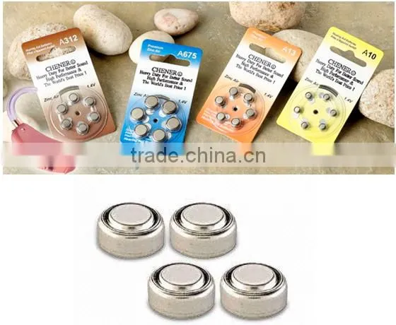 hearing aid battery a312 zinc air battery for medical