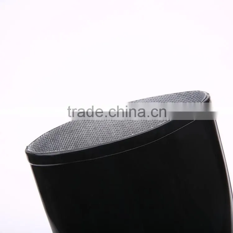 2016 Simple style cheap black pvc rain boots without steel toe, cheap plastic pvc rain boots