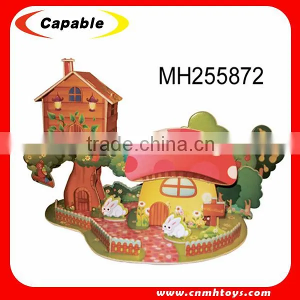 3D puzzle horse toys,3D cartoon model toys,kid puzzle toys