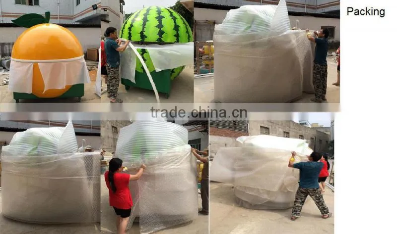 PROFITABLE Orange shape Fibreglass (FRP) Kiosk portable and efficient