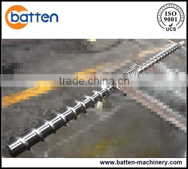 single screw extruder machine screw and barrel for PE plastic machine