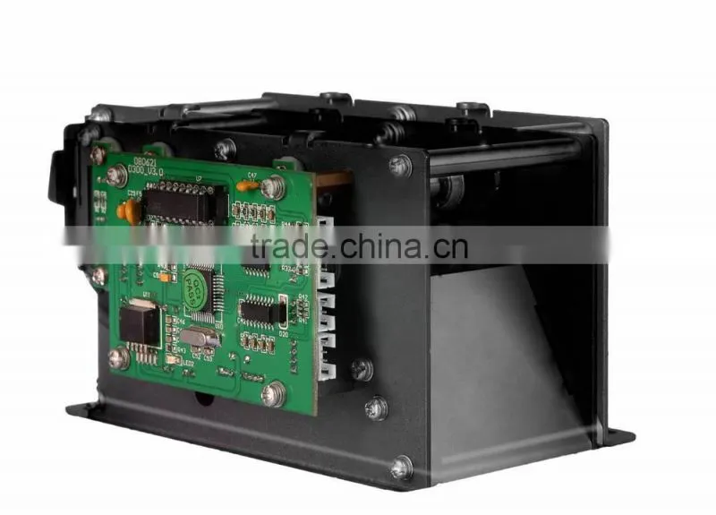Motorized card collector for parking lot