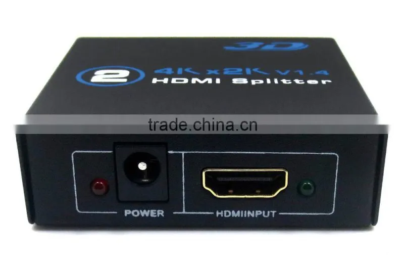 HD MI 2.0 Splitter 4K 1080P port H DMI Splitter 1 in 2 0ut Audio Video Converter Support HDCP 3D with 5V Power adpter