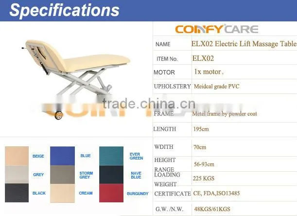 COMFY ELX02 Electric Massage Table
