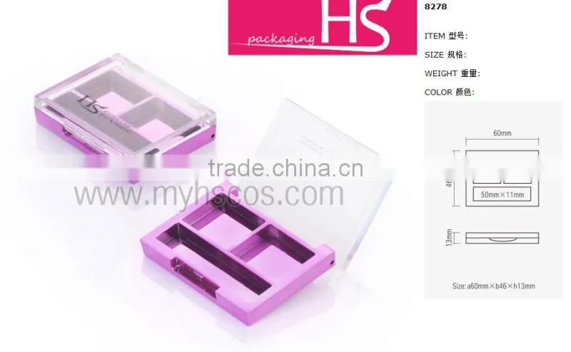two color makeup eyeshadow compacts small eyeshadow case