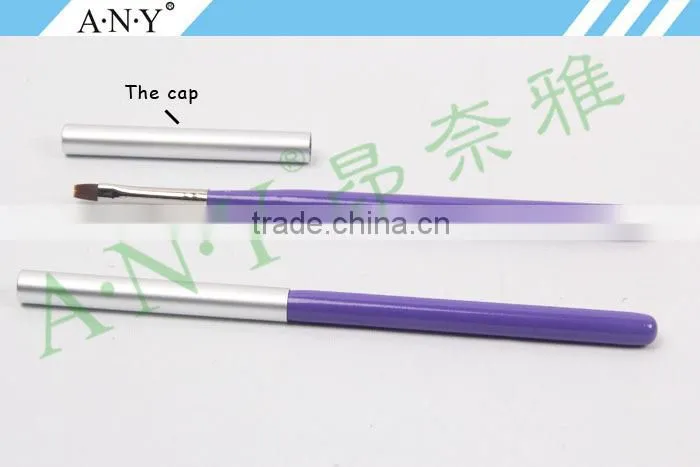ANY Nail Art School Using Black Acrylic Handle Mini UV Gel brush Cheap Price