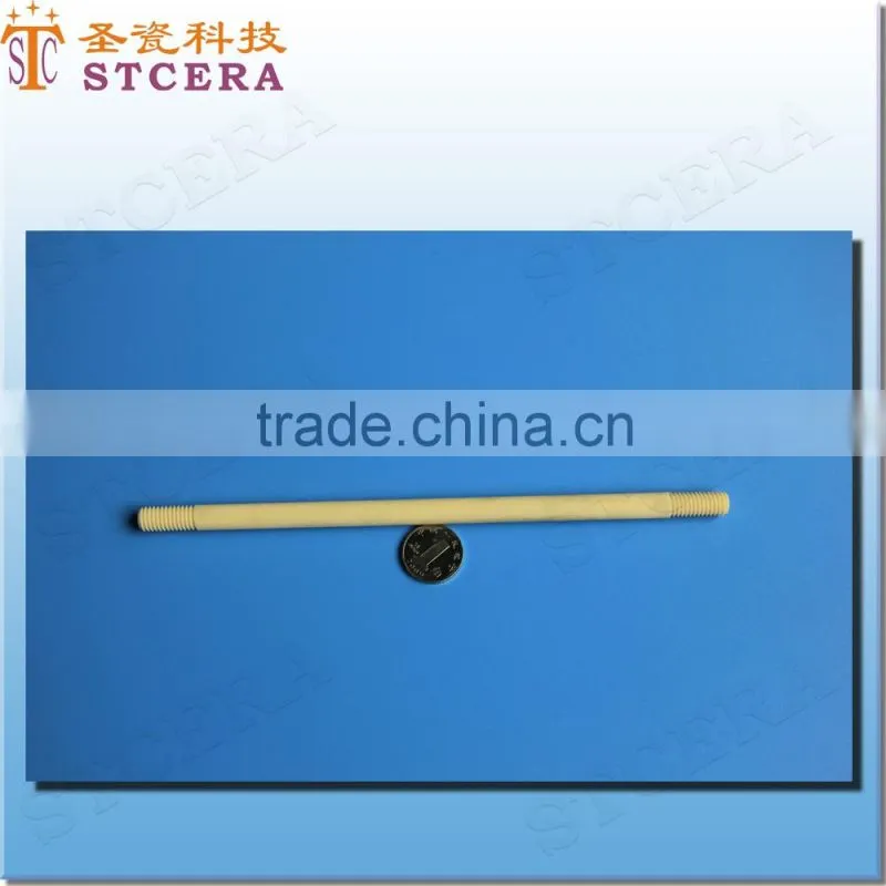STCERA High purity alumina ceram porcelain tube insulator, porcelain polish