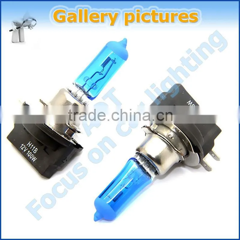 New product 12V 100W H11B 7500K automotive halogen lamp,auto plasma halogen bulbs