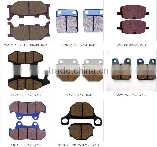 Green Semi-Metallic Motorcycle brake pad GY6
