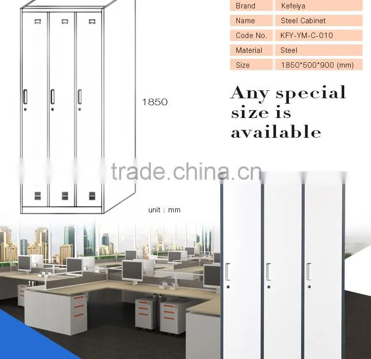Office Furniture From China Steel Metal White Wardrobe