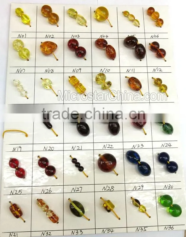33pcs muslim amber rosary tasbih prayer beads