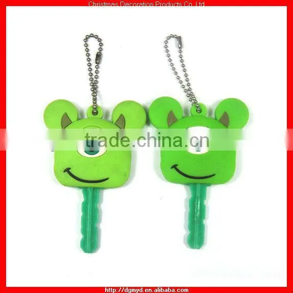 custom 3D Crown rubber key cover with crystal (MYD-0923)