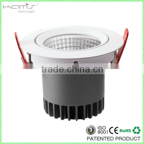 2 inch 3 inch 4 inch commercial hole punch retractable ceiling mounted led light fixtures