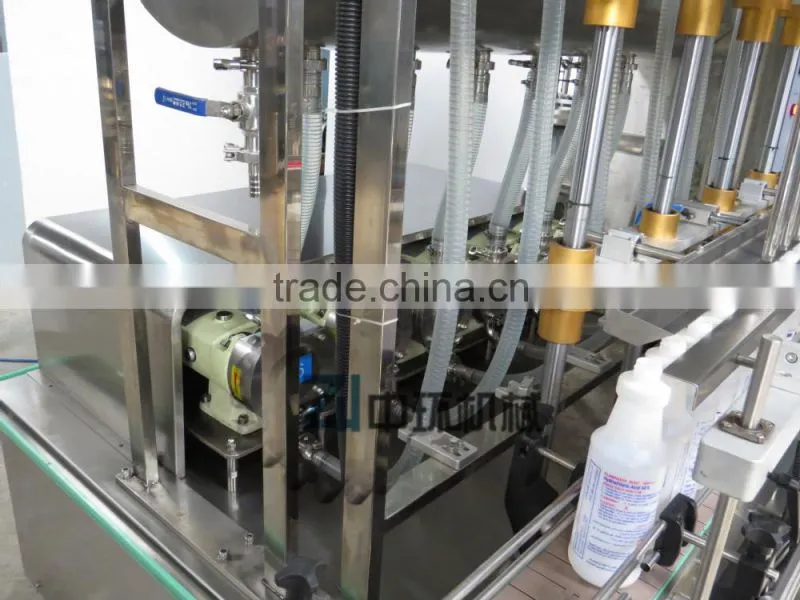 Six Nozzles Auto liquid soap Filling Machine (with Rotary Lobe Pump)