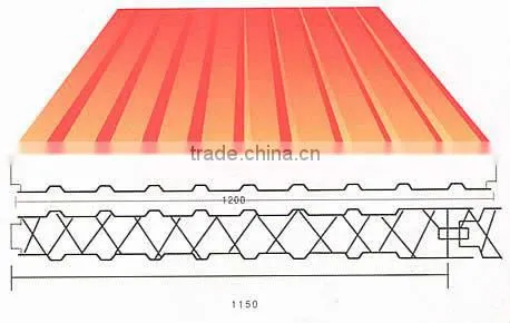 Lower price EPS sanwich roof panel wall panel, ceiling panel