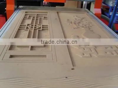 Italy HSD spindle 6kw 1325 cnc wood carving/cutting machine on MDF