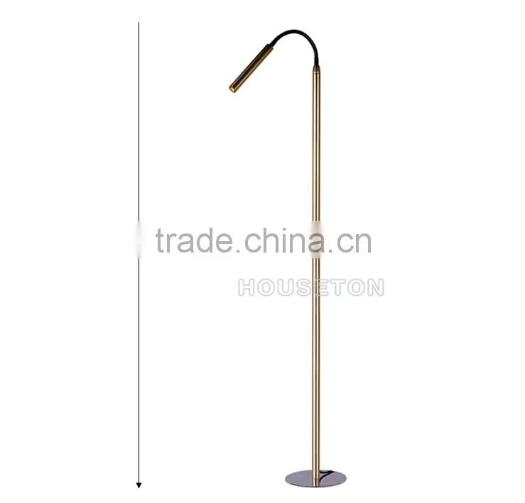 Modern gold flexible floor lamp gooseneck led light,Gold flexible floor lamp,Flexible floor lamp FL2001A