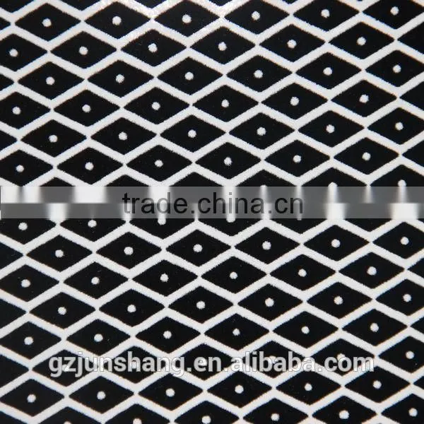 New design PU flock leather material for furniture and handbag usage