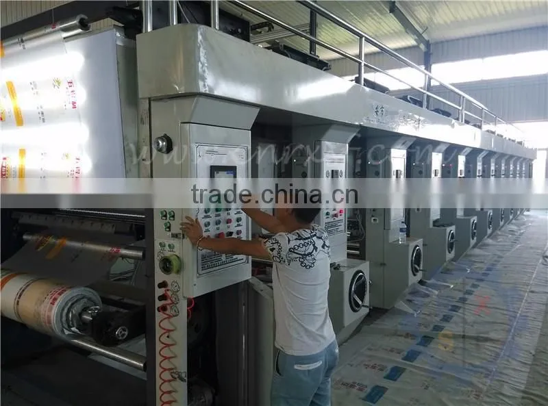 Automatic computer register and PLC control rotogravure printing machine