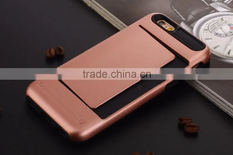 2016 New Style Best Price With Card Holder Function Mobile Phone Case,For Samsung S6 Edge Case