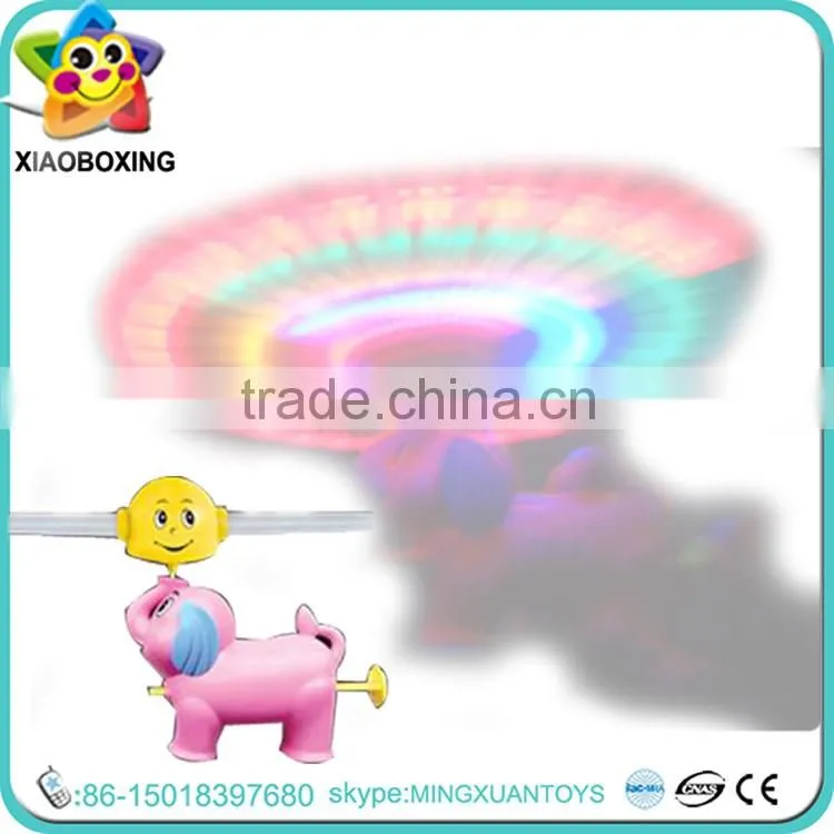 musical light toy/led flash light toy/plastic rotate luminous round ball