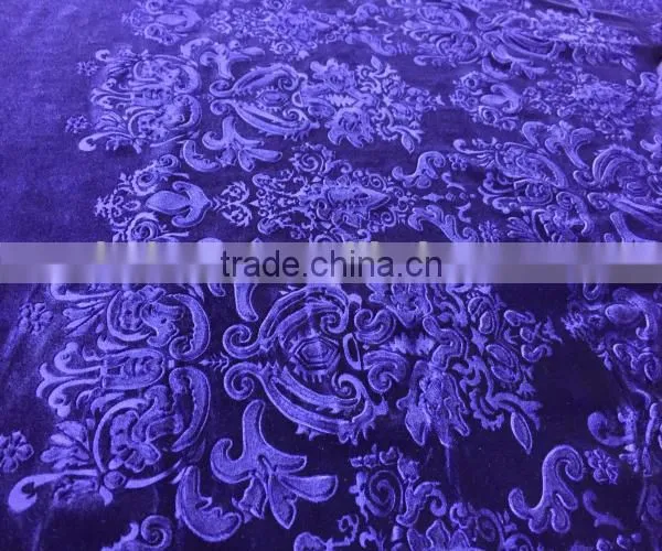 Good Quality Warp Kintting Velvet 95%Polyester 5%Spandex Embossed KS Velvet,For Women Garment Dress