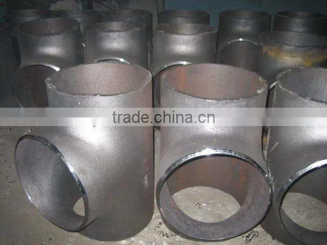 Professional sales of seamless equal tee, reducer tee, pipe fittings such as welding tee