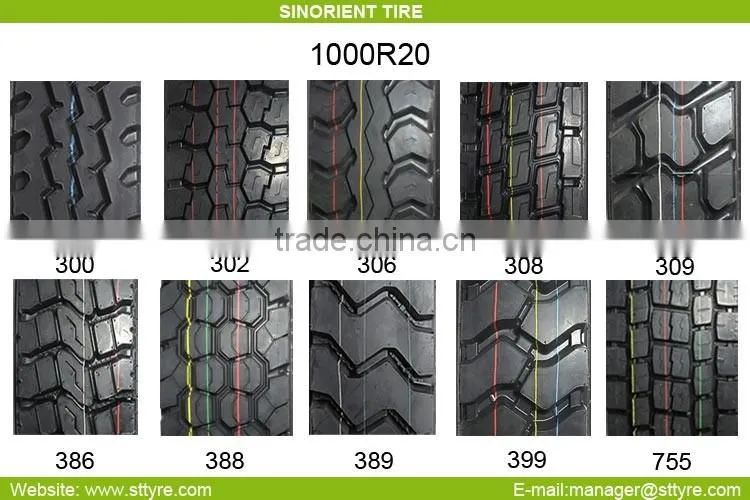 1000R20Radial Truck Tyre For Mixed Road Condition