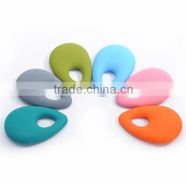 100% Food Grade Silicone FDA Approved BPA Free Silicone Pendant Teether For Baby