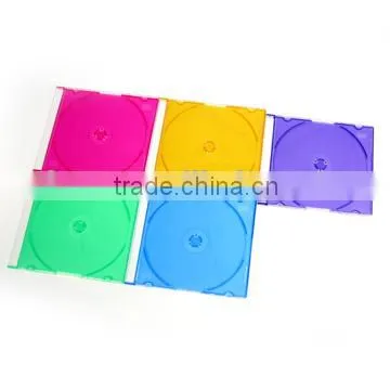 5.2mm PS Super Slim Single CD Jewel Case WIth Assorted Colors