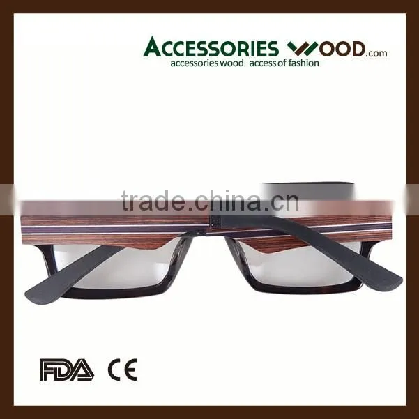 2016 Hot Sale Wood Optical Glasses with Polarized lenses Fashion Style for Man&Women