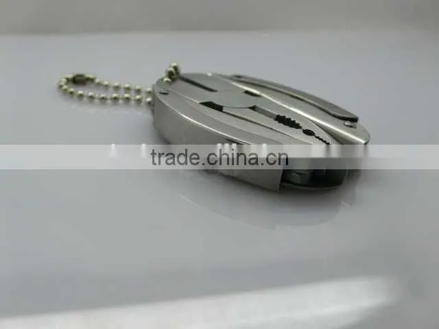 OEM mini folding multi-Function knife pliers keychain gift UD06043