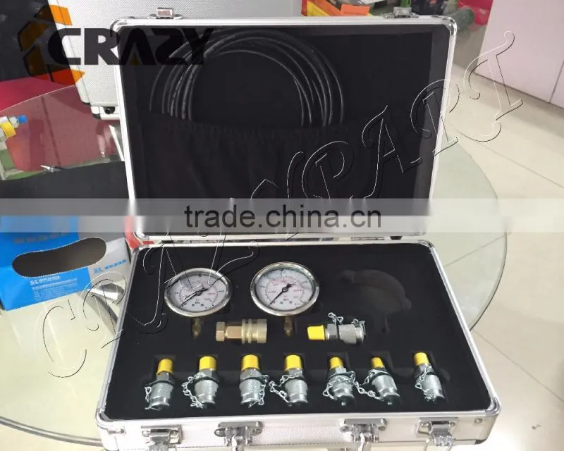 Pressure gauge,hydraulic pressure testing kit for excavator