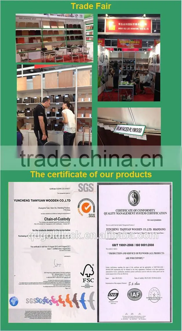 melamine faced blockboard/Veneered Block Board/laminated wood block board