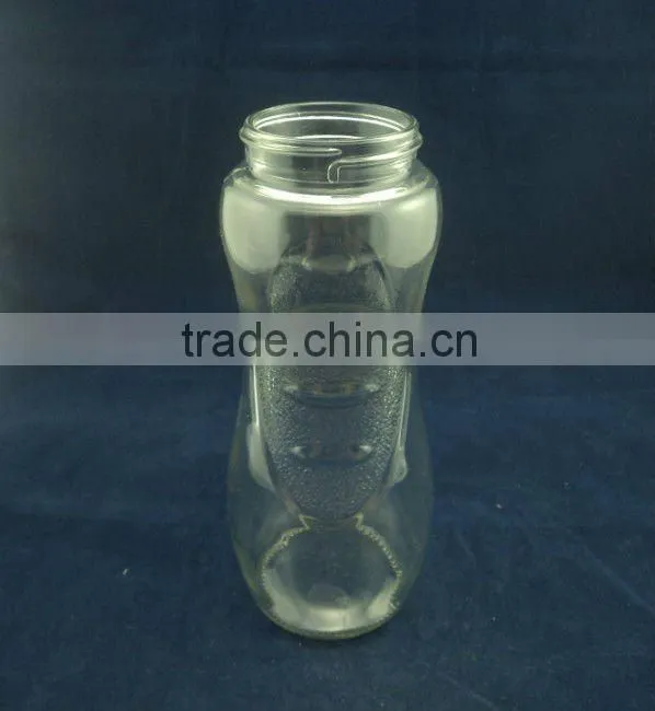 square design glass drinks packing bottle jar