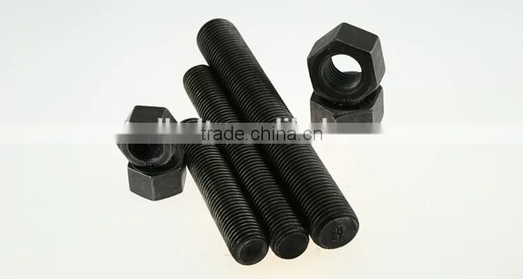 Hardened and Tempered M16 Cl6.8 Carbon steel threaded rod 1
