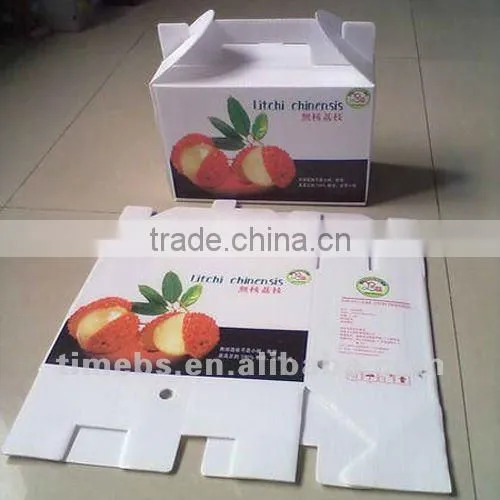 Eco-friendly pp corrugated fruit box,corflute fruit box,mango box,litchi box