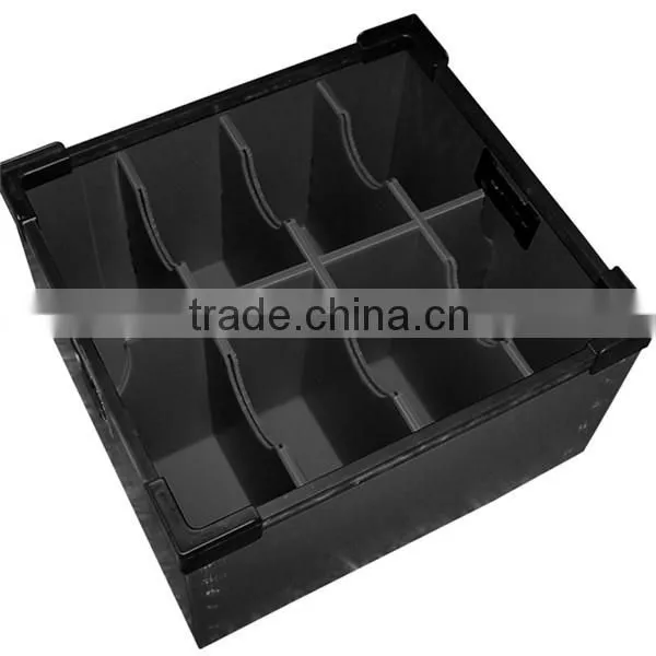 Corrugated pp correx storage box with dividers